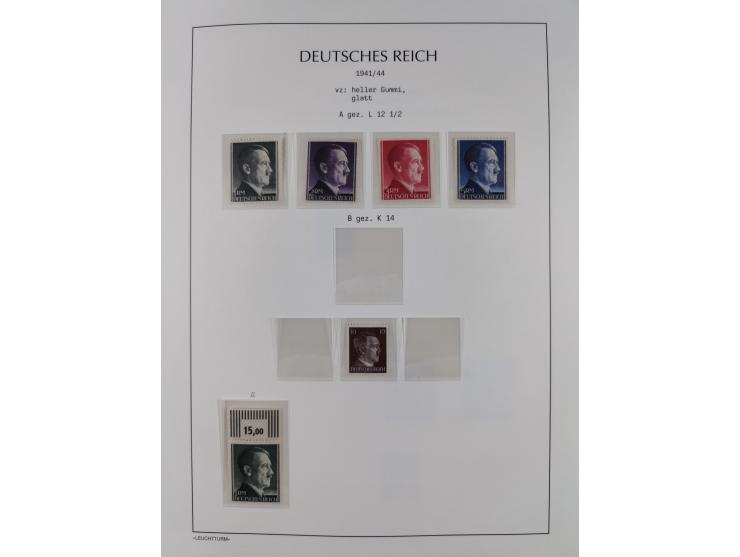 1872/45, meist postfrische und teils gestempelte reichhaltige Material-Sammlung inkl. Dienstmarken, dabei viele Varianten, Fa