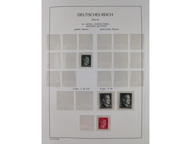 1872/45, meist postfrische und teils gestempelte reichhaltige Material-Sammlung inkl. Dienstmarken, dabei viele Varianten, Fa