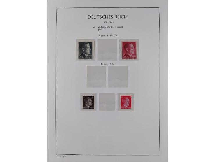 1872/45, meist postfrische und teils gestempelte reichhaltige Material-Sammlung inkl. Dienstmarken, dabei viele Varianten, Fa