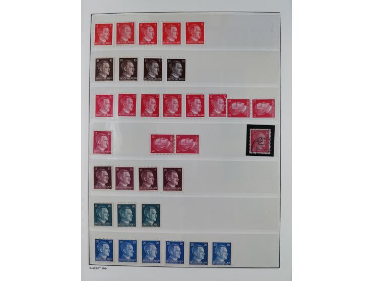 1872/45, meist postfrische und teils gestempelte reichhaltige Material-Sammlung inkl. Dienstmarken, dabei viele Varianten, Fa