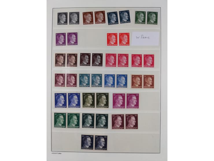 1872/45, meist postfrische und teils gestempelte reichhaltige Material-Sammlung inkl. Dienstmarken, dabei viele Varianten, Fa