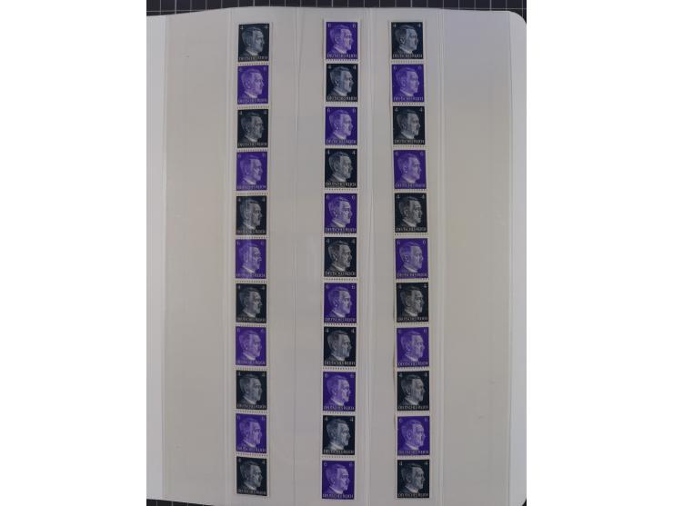 1872/45, meist postfrische und teils gestempelte reichhaltige Material-Sammlung inkl. Dienstmarken, dabei viele Varianten, Fa