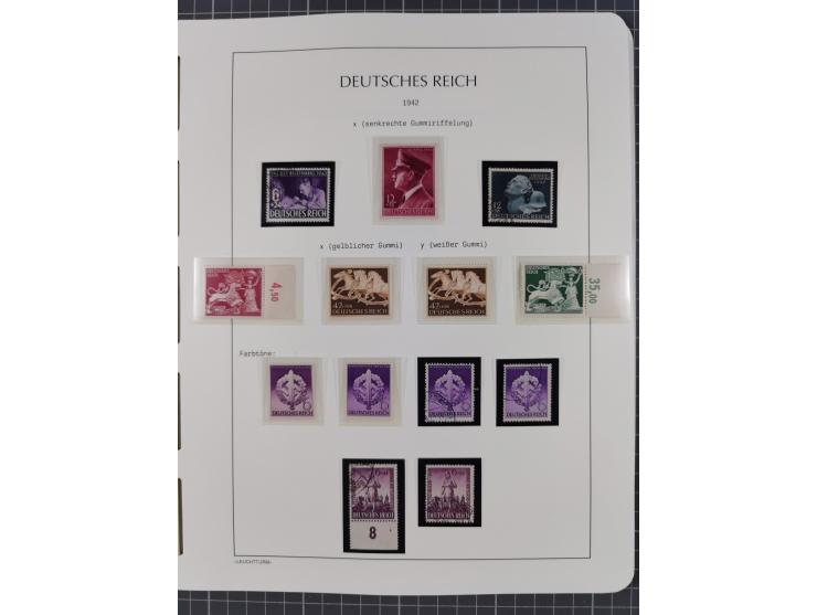 1872/45, meist postfrische und teils gestempelte reichhaltige Material-Sammlung inkl. Dienstmarken, dabei viele Varianten, Fa