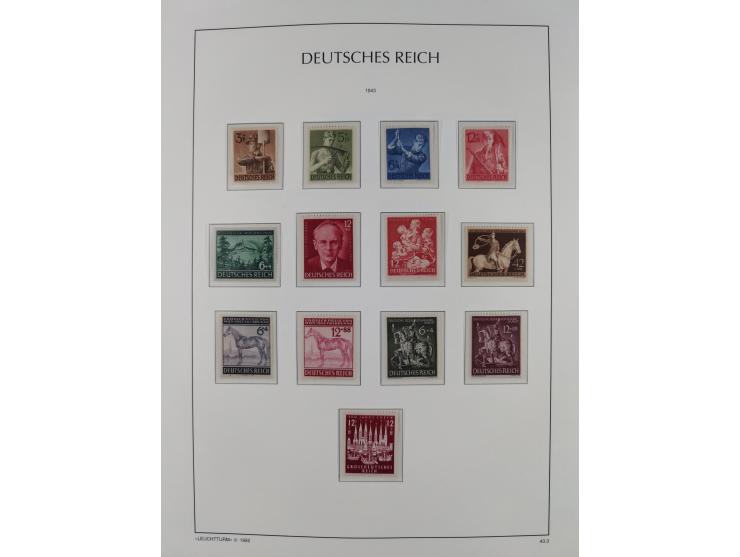 1872/45, meist postfrische und teils gestempelte reichhaltige Material-Sammlung inkl. Dienstmarken, dabei viele Varianten, Fa
