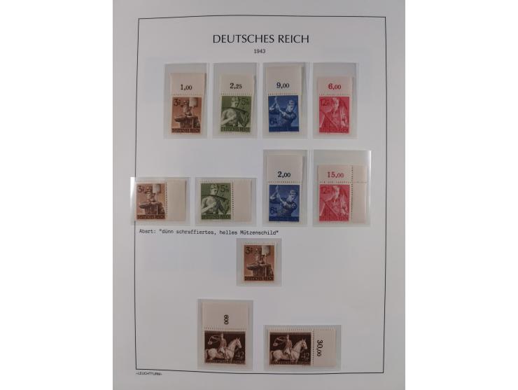 1872/45, meist postfrische und teils gestempelte reichhaltige Material-Sammlung inkl. Dienstmarken, dabei viele Varianten, Fa