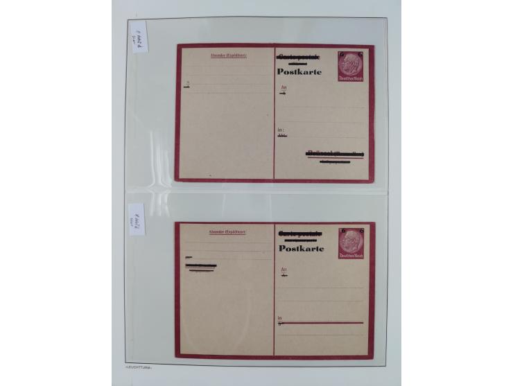 1872/45, meist postfrische und teils gestempelte reichhaltige Material-Sammlung inkl. Dienstmarken, dabei viele Varianten, Fa