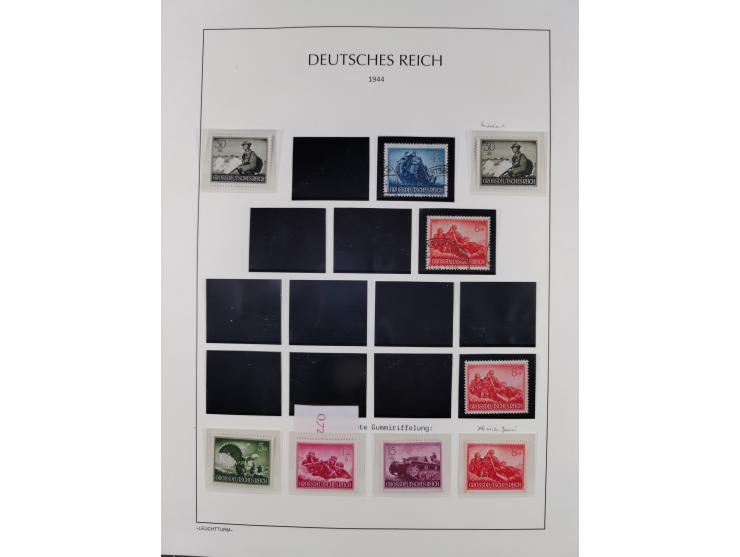 1872/45, meist postfrische und teils gestempelte reichhaltige Material-Sammlung inkl. Dienstmarken, dabei viele Varianten, Fa