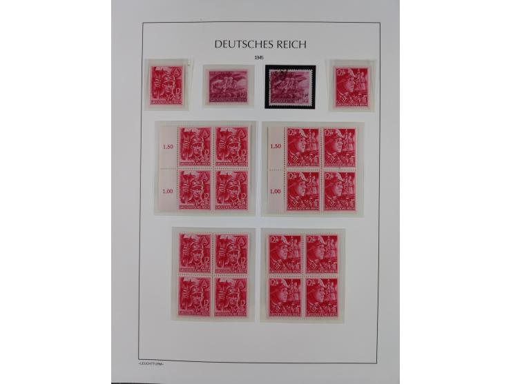 1872/45, meist postfrische und teils gestempelte reichhaltige Material-Sammlung inkl. Dienstmarken, dabei viele Varianten, Fa