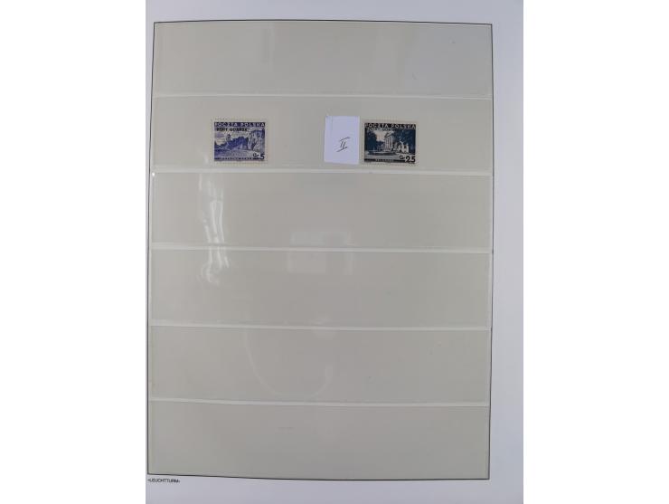 1920/39, meist postfrische Sammlungen Danzig inkl. Porto und Port Gdansk mit u.a. Mi.-Nr. P. I/I postfrisch (FB Soecknick BPP