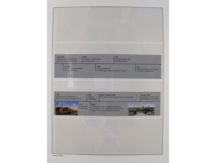 1920/39, meist postfrische Sammlungen Danzig inkl. Porto und Port Gdansk mit u.a. Mi.-Nr. P. I/I postfrisch (FB Soecknick BPP