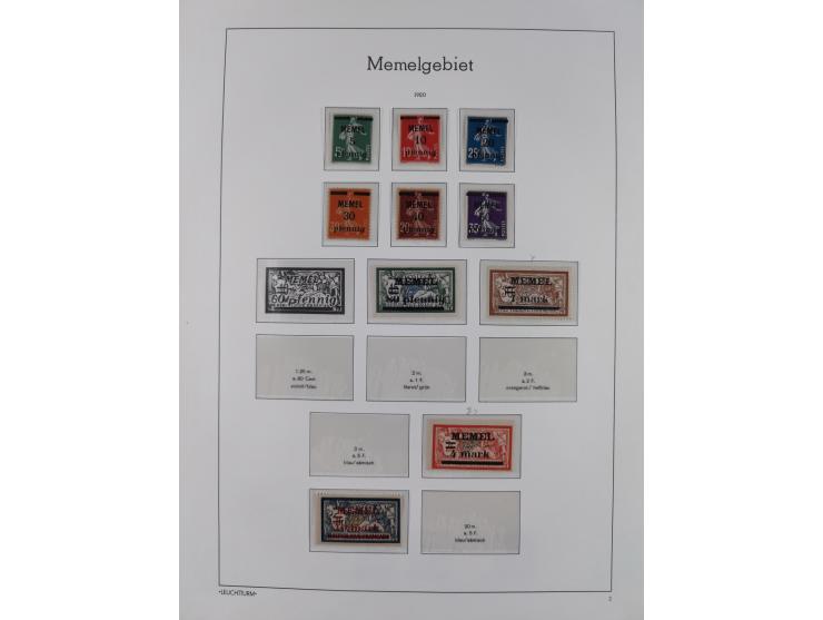 1920/39, meist postfrische Sammlungen Danzig inkl. Porto und Port Gdansk mit u.a. Mi.-Nr. P. I/I postfrisch (FB Soecknick BPP