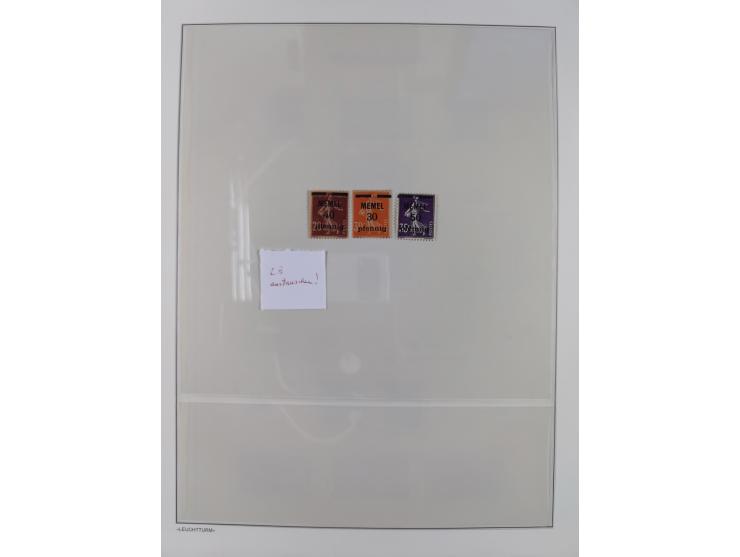 1920/39, meist postfrische Sammlungen Danzig inkl. Porto und Port Gdansk mit u.a. Mi.-Nr. P. I/I postfrisch (FB Soecknick BPP