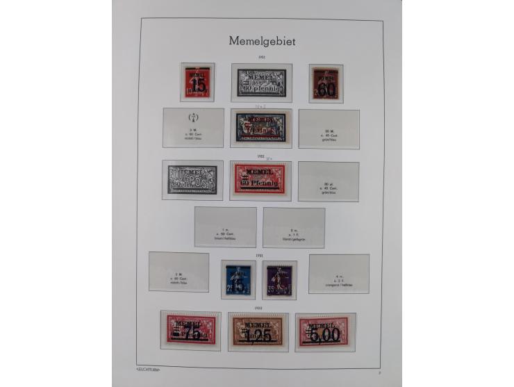 1920/39, meist postfrische Sammlungen Danzig inkl. Porto und Port Gdansk mit u.a. Mi.-Nr. P. I/I postfrisch (FB Soecknick BPP