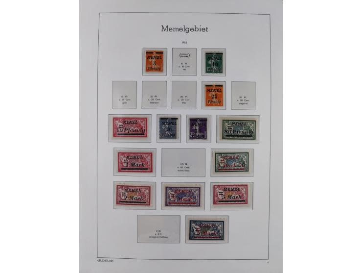 1920/39, meist postfrische Sammlungen Danzig inkl. Porto und Port Gdansk mit u.a. Mi.-Nr. P. I/I postfrisch (FB Soecknick BPP