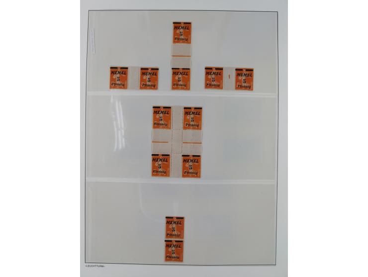 1920/39, meist postfrische Sammlungen Danzig inkl. Porto und Port Gdansk mit u.a. Mi.-Nr. P. I/I postfrisch (FB Soecknick BPP