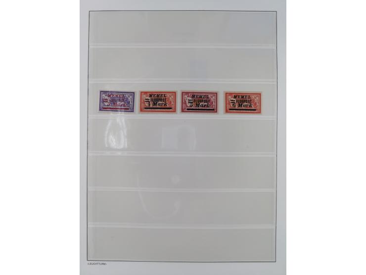 1920/39, meist postfrische Sammlungen Danzig inkl. Porto und Port Gdansk mit u.a. Mi.-Nr. P. I/I postfrisch (FB Soecknick BPP