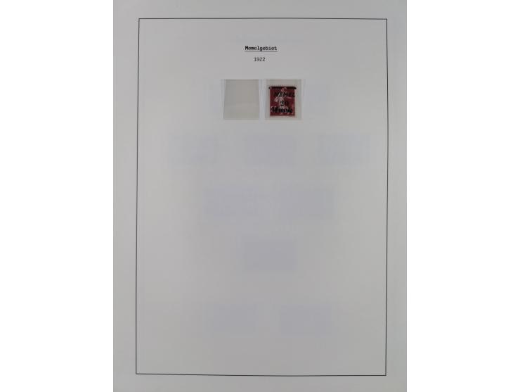 1920/39, meist postfrische Sammlungen Danzig inkl. Porto und Port Gdansk mit u.a. Mi.-Nr. P. I/I postfrisch (FB Soecknick BPP