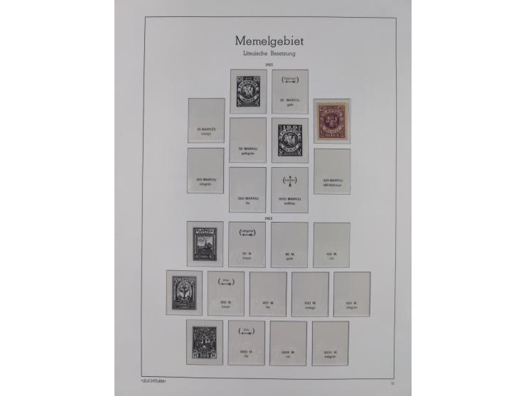 1920/39, meist postfrische Sammlungen Danzig inkl. Porto und Port Gdansk mit u.a. Mi.-Nr. P. I/I postfrisch (FB Soecknick BPP