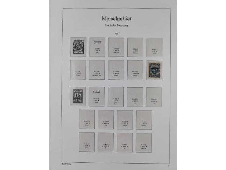 1920/39, meist postfrische Sammlungen Danzig inkl. Porto und Port Gdansk mit u.a. Mi.-Nr. P. I/I postfrisch (FB Soecknick BPP