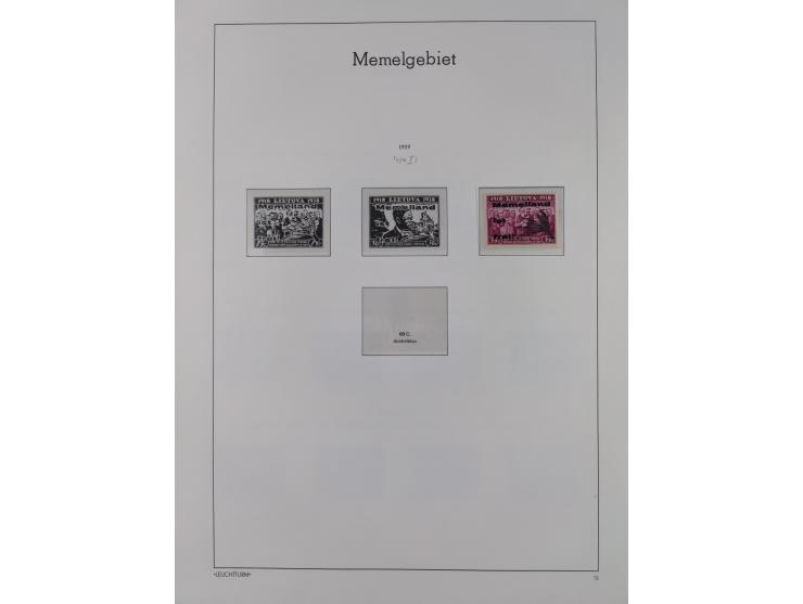 1920/39, meist postfrische Sammlungen Danzig inkl. Porto und Port Gdansk mit u.a. Mi.-Nr. P. I/I postfrisch (FB Soecknick BPP