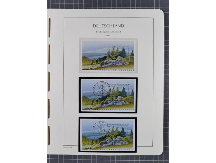 1949/2024, umfangreiche postfrische und zusätzlich teils gestempelte Sammlung in über 100 Vordruckalben und hunderten losen B