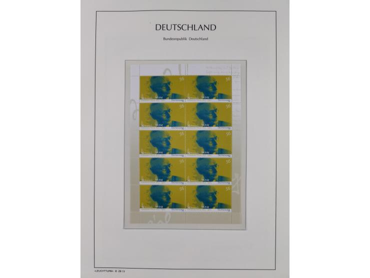 1949/2024, umfangreiche postfrische und zusätzlich teils gestempelte Sammlung in über 100 Vordruckalben und hunderten losen B