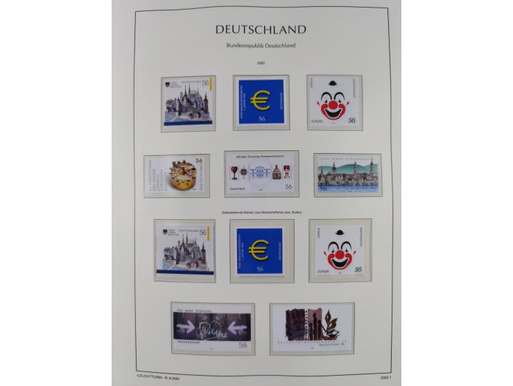 1949/2024, umfangreiche postfrische und zusätzlich teils gestempelte Sammlung in über 100 Vordruckalben und hunderten losen B