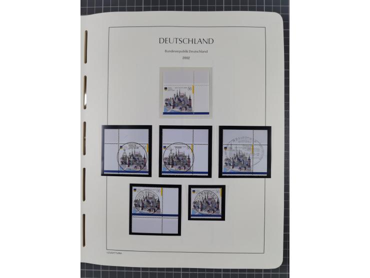 1949/2024, umfangreiche postfrische und zusätzlich teils gestempelte Sammlung in über 100 Vordruckalben und hunderten losen B