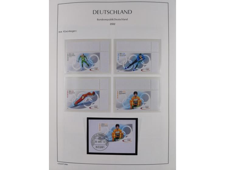 1949/2024, umfangreiche postfrische und zusätzlich teils gestempelte Sammlung in über 100 Vordruckalben und hunderten losen B