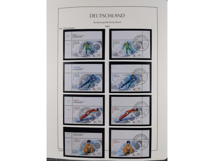 1949/2024, umfangreiche postfrische und zusätzlich teils gestempelte Sammlung in über 100 Vordruckalben und hunderten losen B