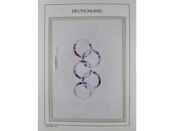 1949/2024, umfangreiche postfrische und zusätzlich teils gestempelte Sammlung in über 100 Vordruckalben und hunderten losen B