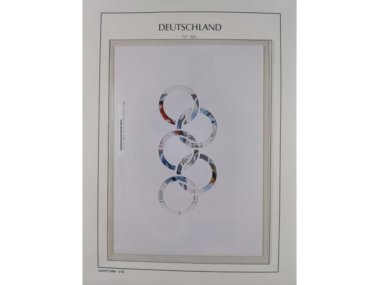 1949/2024, umfangreiche postfrische und zusätzlich teils gestempelte Sammlung in über 100 Vordruckalben und hunderten losen B