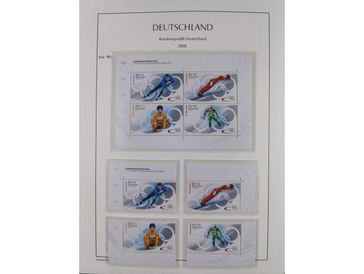 1949/2024, umfangreiche postfrische und zusätzlich teils gestempelte Sammlung in über 100 Vordruckalben und hunderten losen B