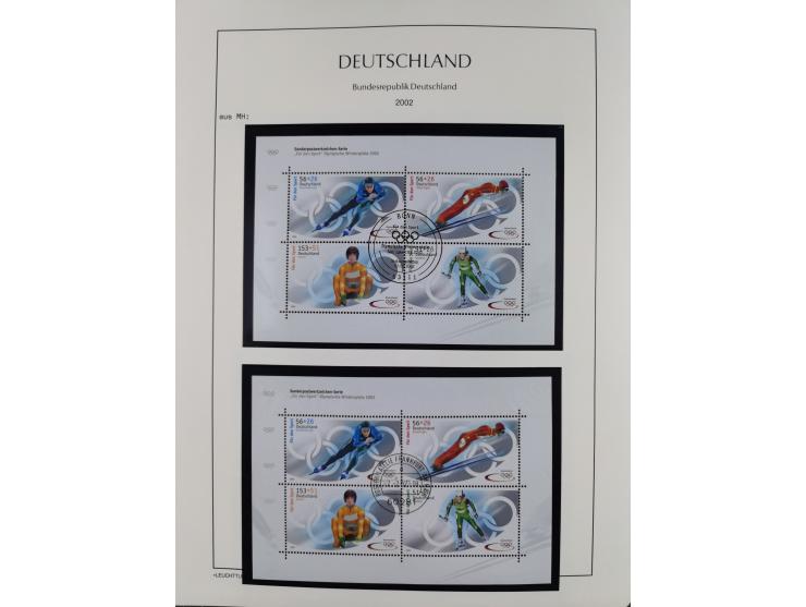 1949/2024, umfangreiche postfrische und zusätzlich teils gestempelte Sammlung in über 100 Vordruckalben und hunderten losen B
