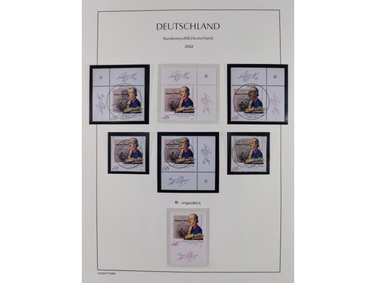 1949/2024, umfangreiche postfrische und zusätzlich teils gestempelte Sammlung in über 100 Vordruckalben und hunderten losen B