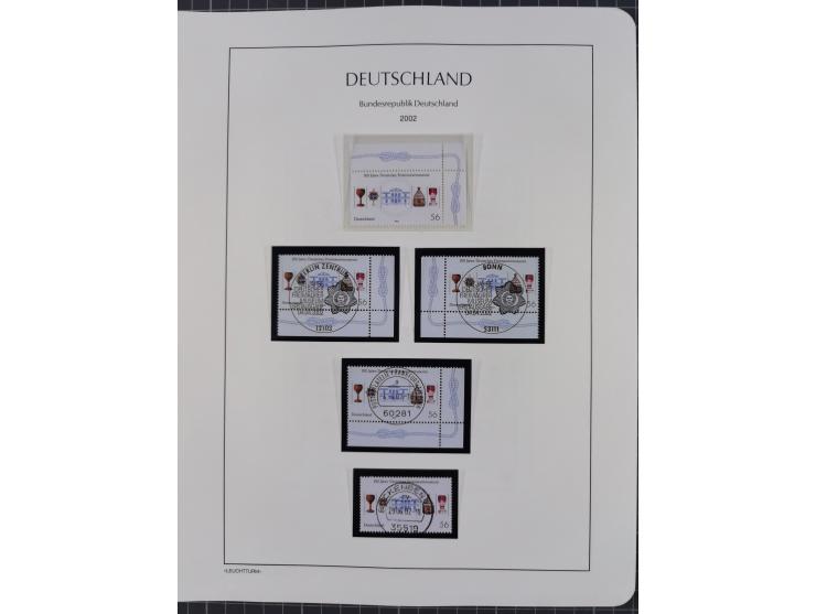 1949/2024, umfangreiche postfrische und zusätzlich teils gestempelte Sammlung in über 100 Vordruckalben und hunderten losen B