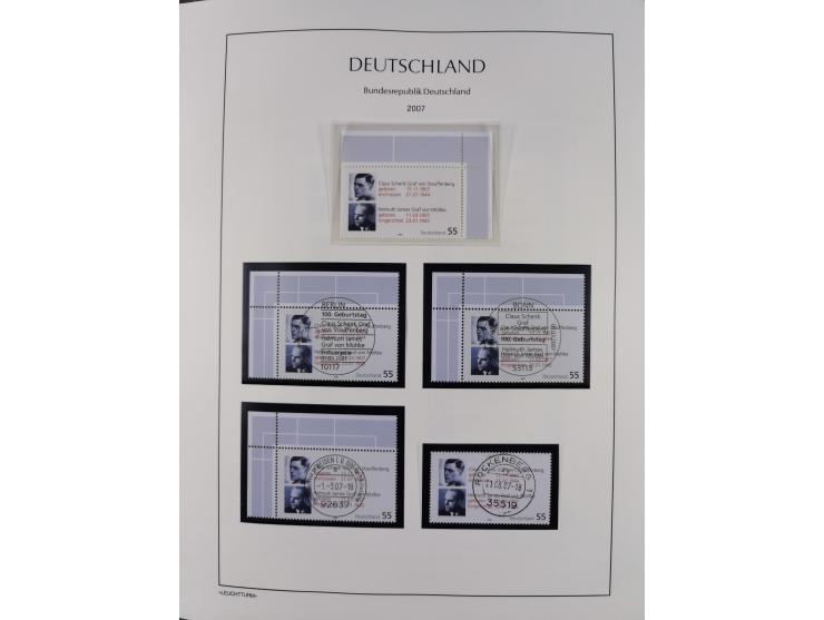 1949/2024, umfangreiche postfrische und zusätzlich teils gestempelte Sammlung in über 100 Vordruckalben und hunderten losen B