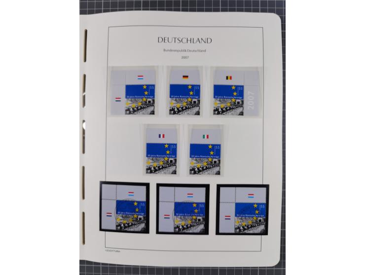 1949/2024, umfangreiche postfrische und zusätzlich teils gestempelte Sammlung in über 100 Vordruckalben und hunderten losen B