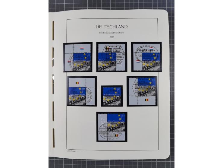 1949/2024, umfangreiche postfrische und zusätzlich teils gestempelte Sammlung in über 100 Vordruckalben und hunderten losen B