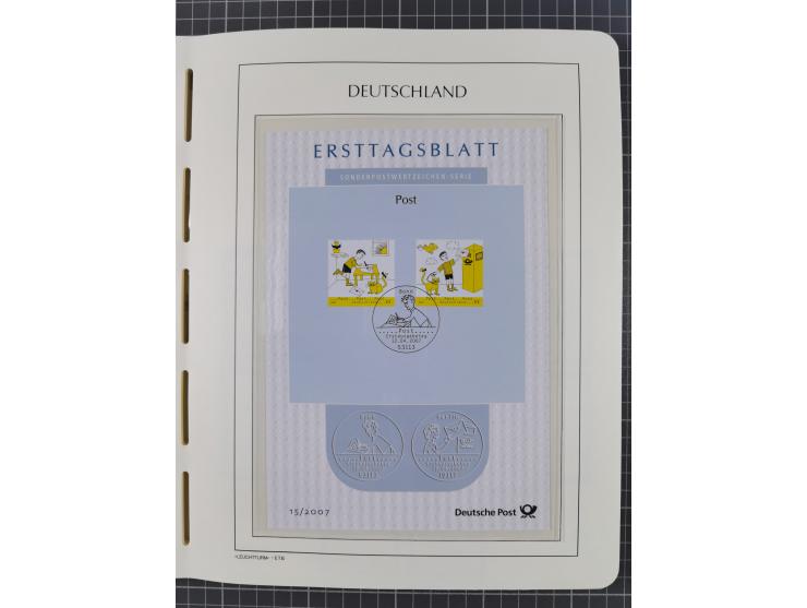 1949/2024, umfangreiche postfrische und zusätzlich teils gestempelte Sammlung in über 100 Vordruckalben und hunderten losen B