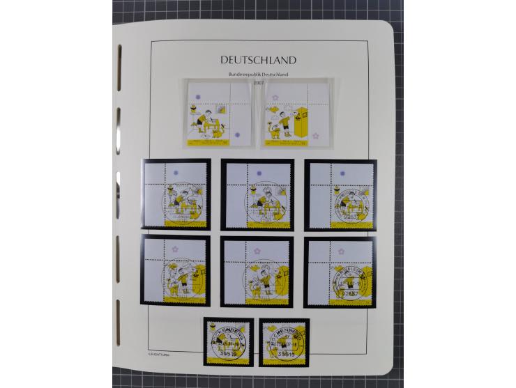 1949/2024, umfangreiche postfrische und zusätzlich teils gestempelte Sammlung in über 100 Vordruckalben und hunderten losen B