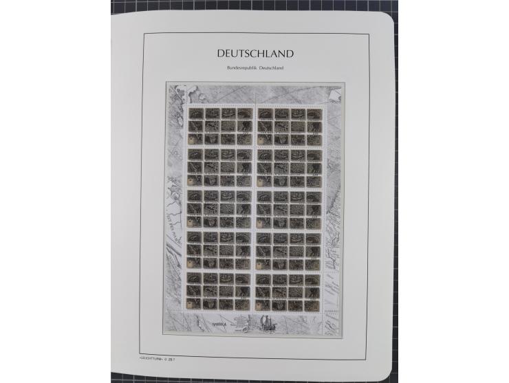 1949/2024, umfangreiche postfrische und zusätzlich teils gestempelte Sammlung in über 100 Vordruckalben und hunderten losen B