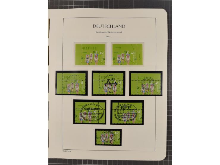 1949/2024, umfangreiche postfrische und zusätzlich teils gestempelte Sammlung in über 100 Vordruckalben und hunderten losen B