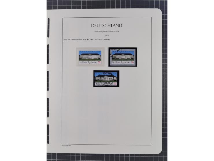 1949/2024, umfangreiche postfrische und zusätzlich teils gestempelte Sammlung in über 100 Vordruckalben und hunderten losen B