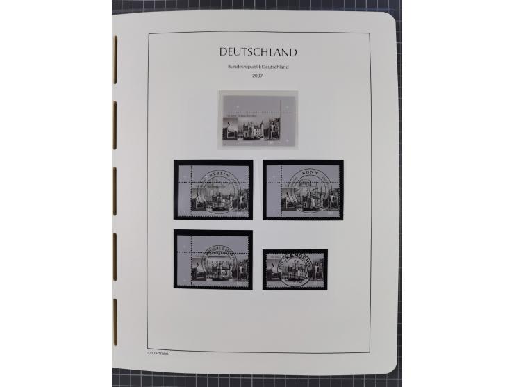 1949/2024, umfangreiche postfrische und zusätzlich teils gestempelte Sammlung in über 100 Vordruckalben und hunderten losen B