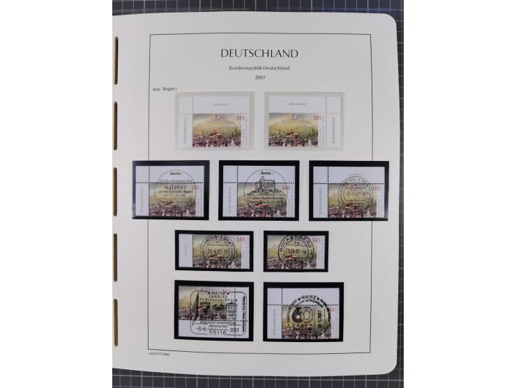 1949/2024, umfangreiche postfrische und zusätzlich teils gestempelte Sammlung in über 100 Vordruckalben und hunderten losen B