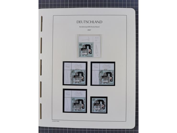 1949/2024, umfangreiche postfrische und zusätzlich teils gestempelte Sammlung in über 100 Vordruckalben und hunderten losen B