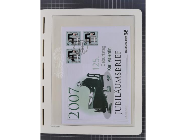 1949/2024, umfangreiche postfrische und zusätzlich teils gestempelte Sammlung in über 100 Vordruckalben und hunderten losen B