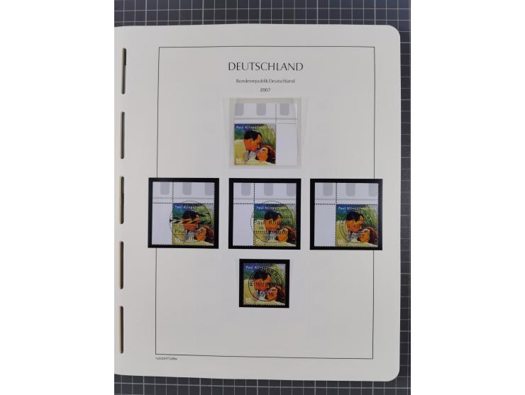 1949/2024, umfangreiche postfrische und zusätzlich teils gestempelte Sammlung in über 100 Vordruckalben und hunderten losen B