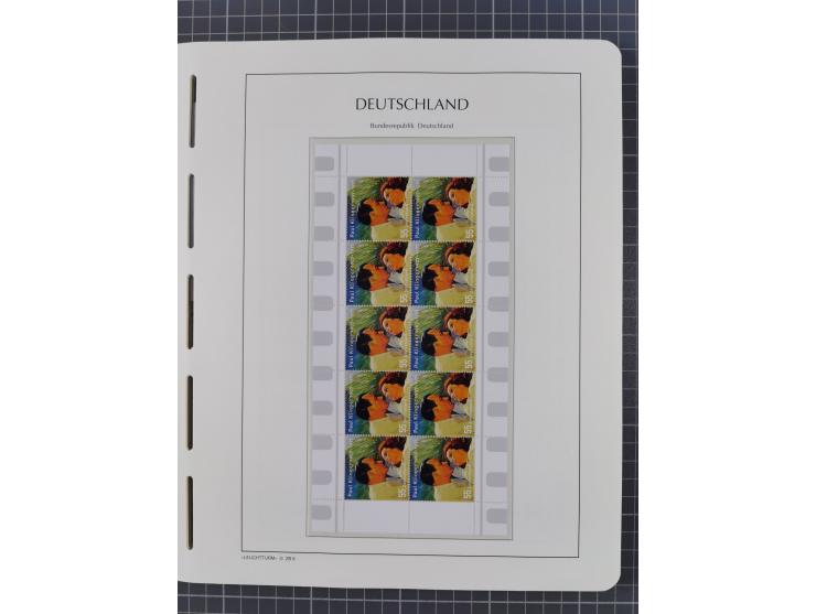 1949/2024, umfangreiche postfrische und zusätzlich teils gestempelte Sammlung in über 100 Vordruckalben und hunderten losen B